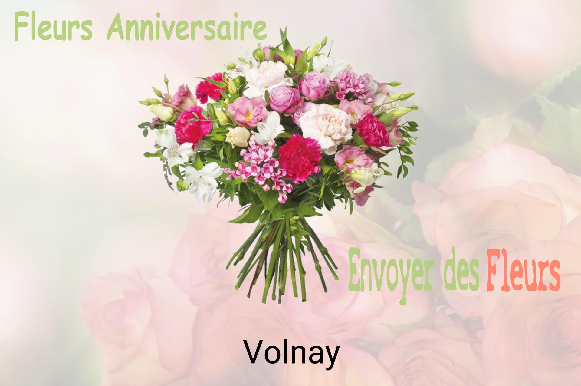 Bouquet de fleurs d’anniversaire livré à Volnay