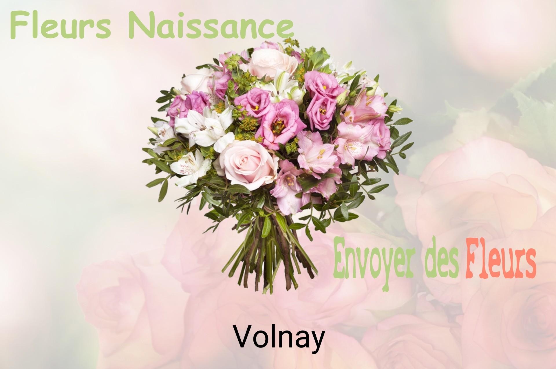 Bouquet de fleurs de naissance livré à Volnay